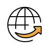 lean logistics orange icon
