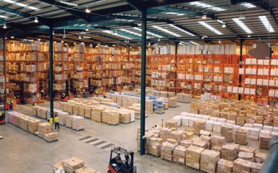 Warehouse with Pallet Rack Storage