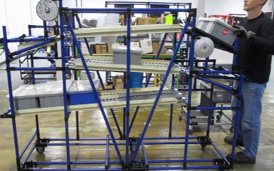 Pulley System Flow Rack